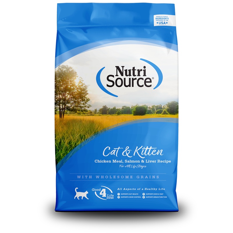 Nutrisource Cat and Kitten Chicken, Salmon and Liver Dry Formula