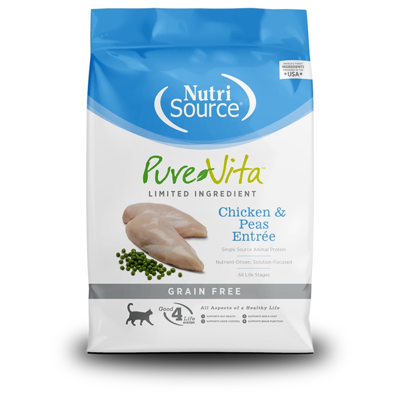 PureVita Grain Free Chicken and Peas Entree Dry Cat Food