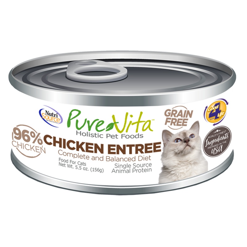 PureVita Grain Free Chicken Entree for Cats