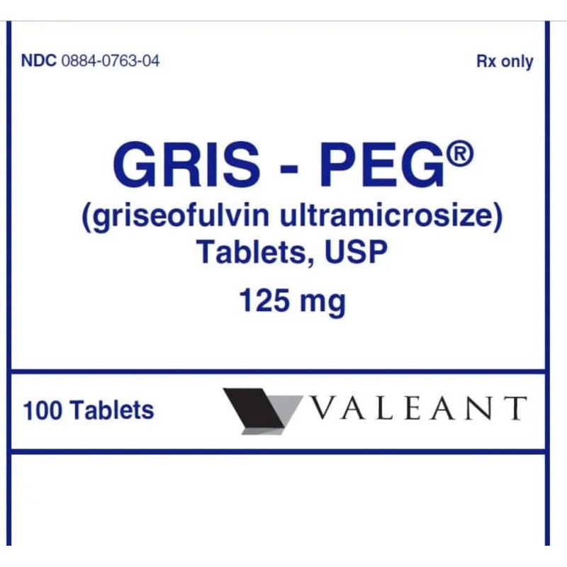 Rx Gris-PEG Tabs, 125 mg x 100 ct