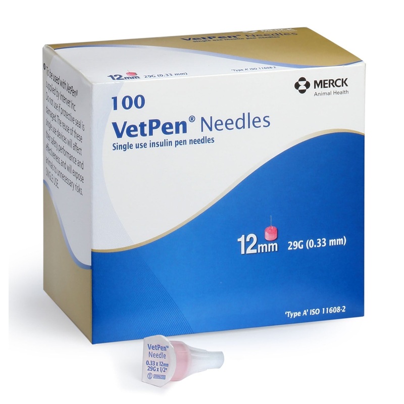 Rx Vetsulin VetPen Needle, 12 mm, 100 ct