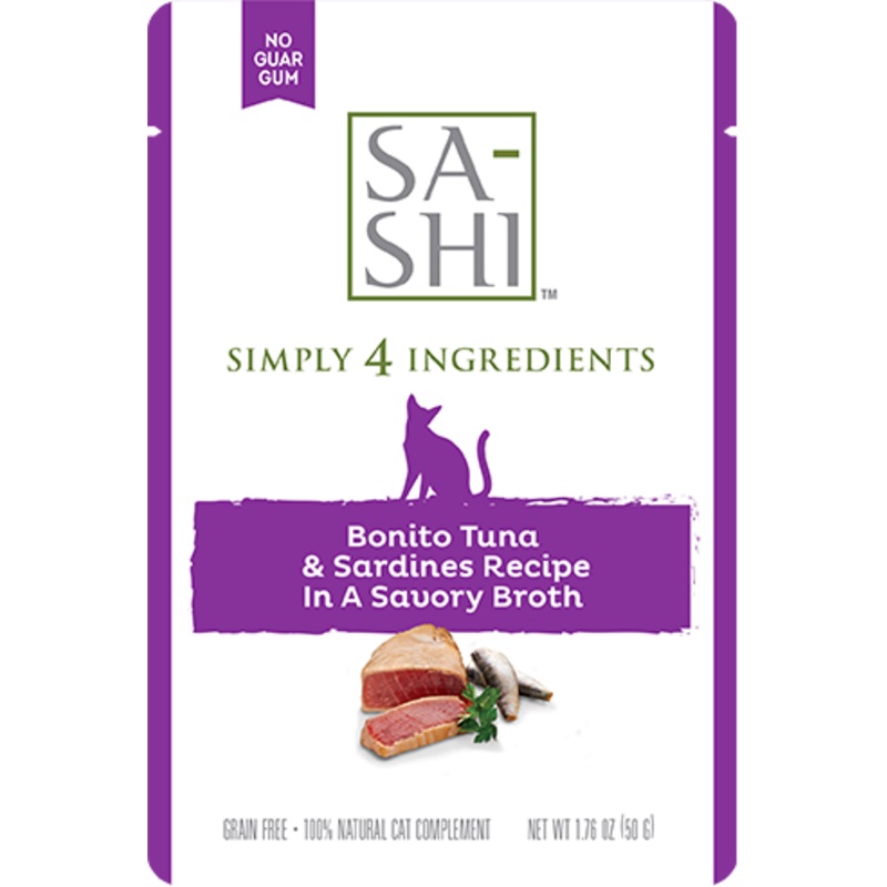 SA-SHI Aku Tuna & Sardines In A Savory Broth Wet Cat Food