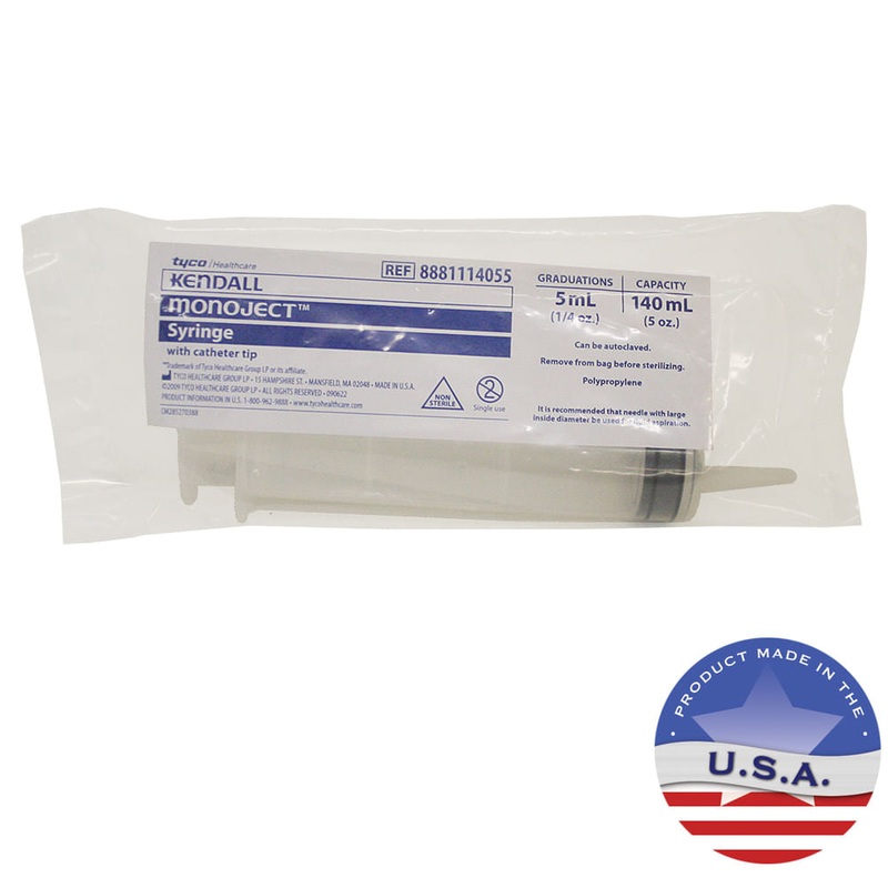 Rx Monoject Syringe with 140 cc Catheter Tip