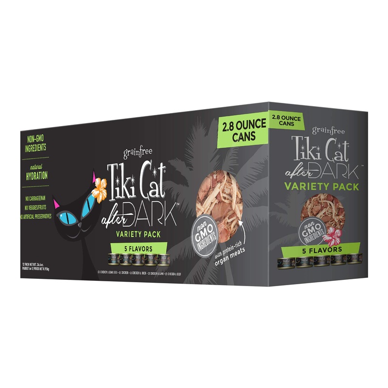 Tiki Cat After Dark Wet Cat Food, Variety Pack