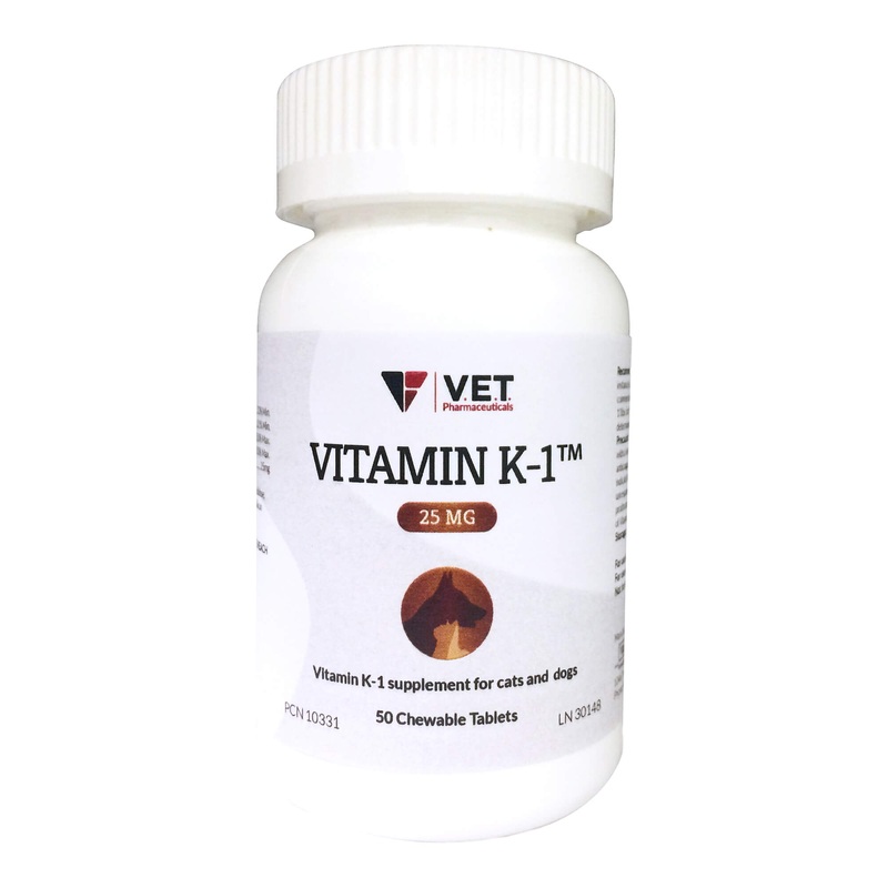 Vitamin K1 Chewable Tablets for Cats & Dogs