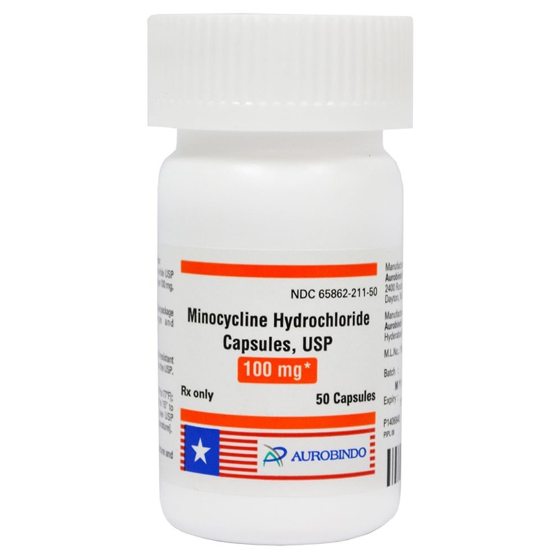 Rx Minocycline (Generic) Capsules, 100mg