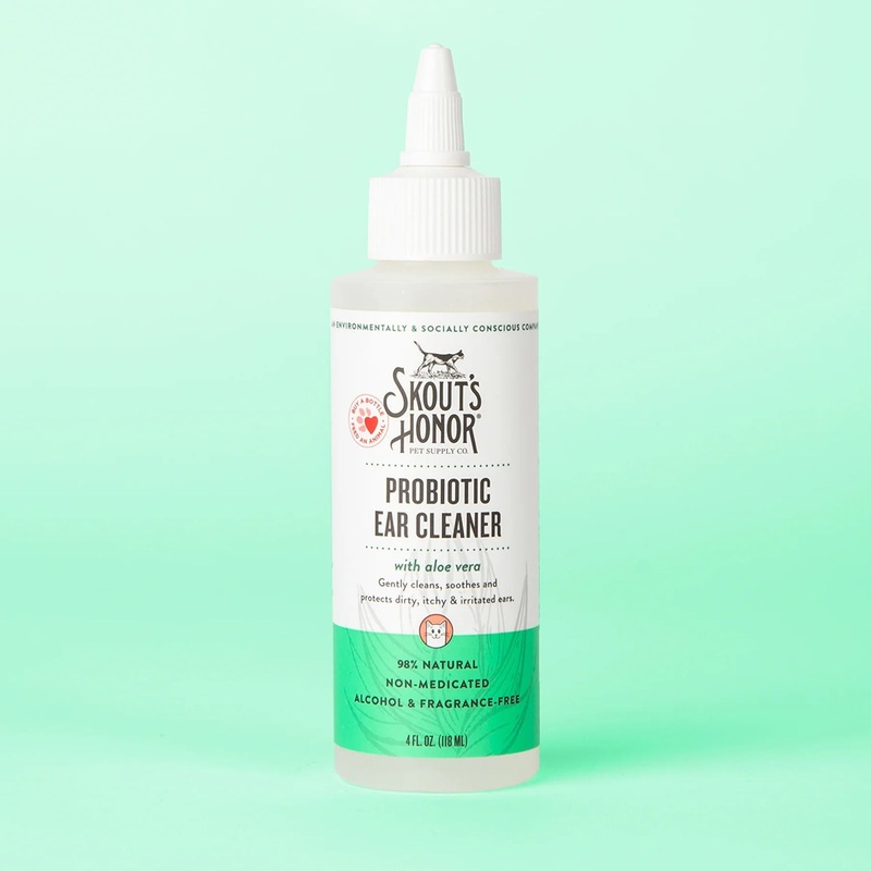 Skout's Honor Cat Probiotic Ear Cleaner, 4 oz