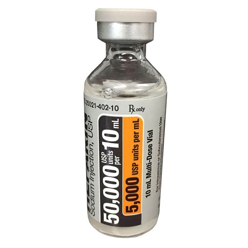 Rx Heparin Injection for Dogs, Cats, & Horses