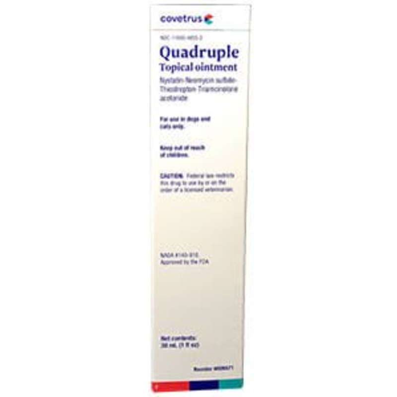 Rx Quadruple Topical Ointment (Quadritrop) for Dogs & Cats, 30 mL
