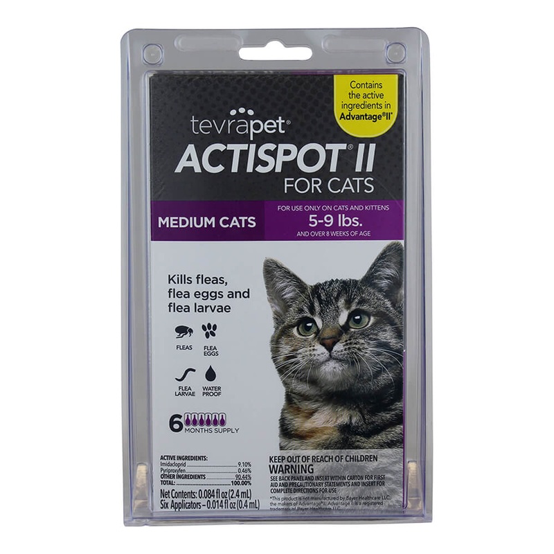 TevraPet Actispot II for Cats, 6 Month Supply
