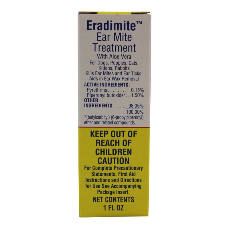 Ear Mite Treatment for Dogs, Puppies, Cats, Kittens and Rabbits, 1 fl oz