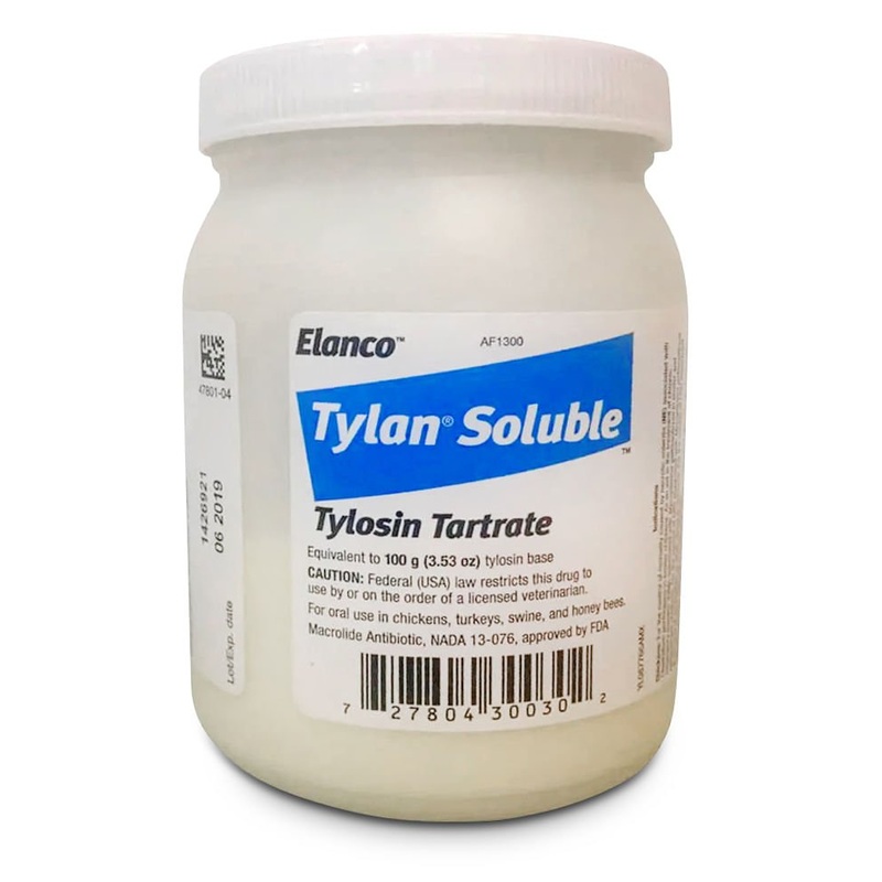 Rx Tylan (tylosin tartrate) Soluble Powder, 100 gm