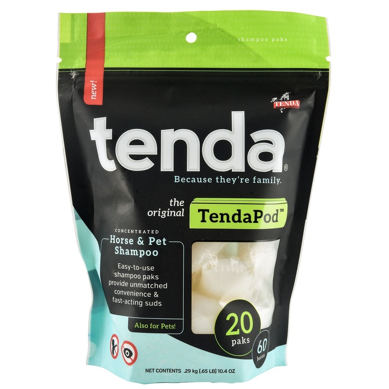 TendaPod Concentrated Horse & Pet Shampoo Paks, 20 Ct.