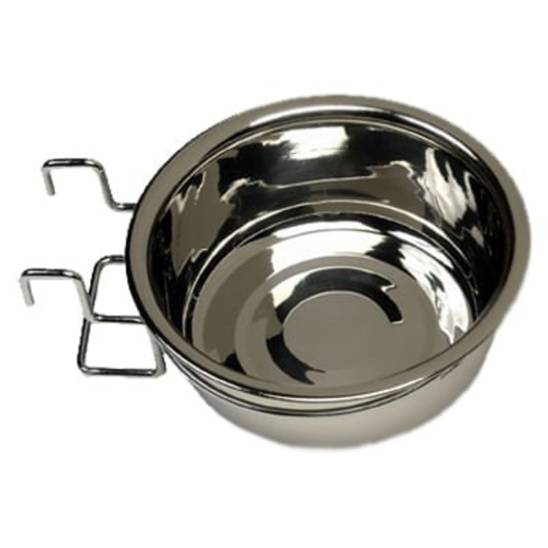 Indipets Stainless Steel Coop Cups with Wire Holder