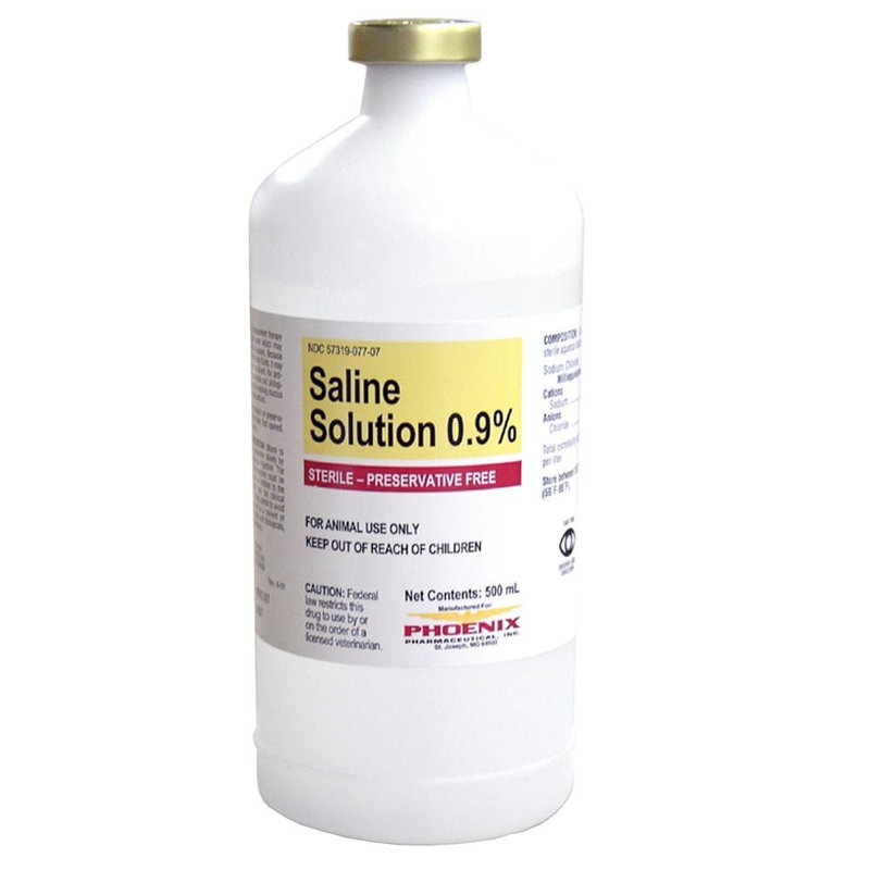 Rx Veterinary Saline Solution (Generic) 0.9% x 1000 mL