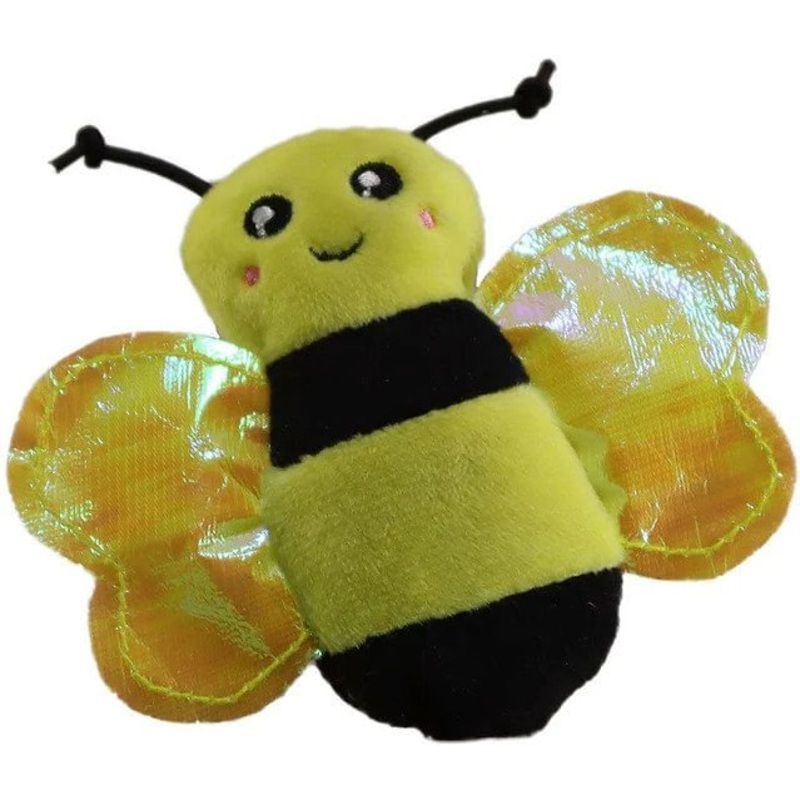 Catnip Crinkles Bumble Bee, 4.5"