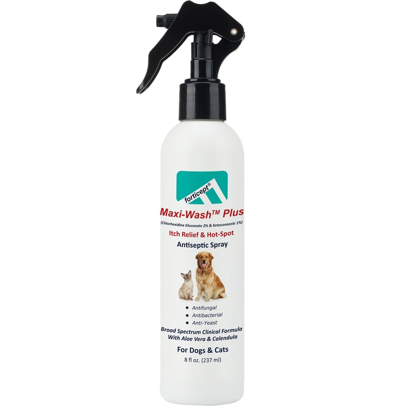 Forticept Maxi-Wash Plus Itch & Hot Spot Spray, 8 oz