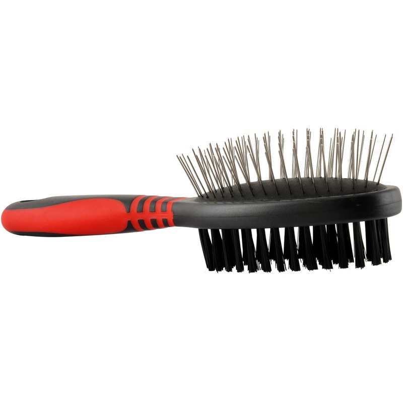Jeffers 2-Sided Pet Grooming Pin Brush