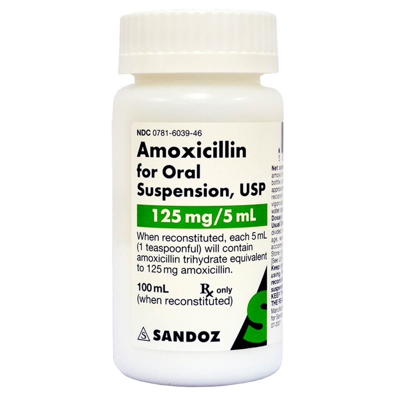 Rx Amoxicillin (Generic) Oral Suspension for Dogs & Cats