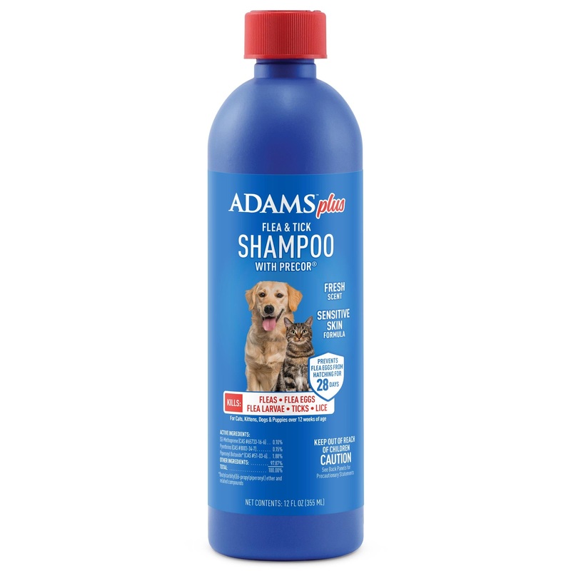 Adams Plus Flea & Tick Shampoo with Precor
