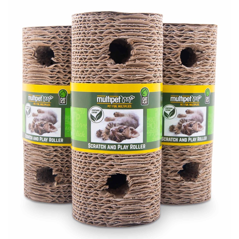 Cardboard Scratcher Roller, 7.5", Assorted