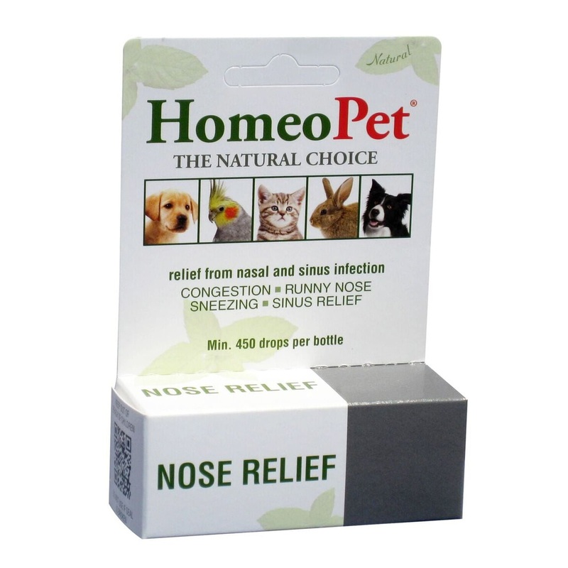 HomeoPet Nose Relief Pet Respiratory Supplement, 15 mL