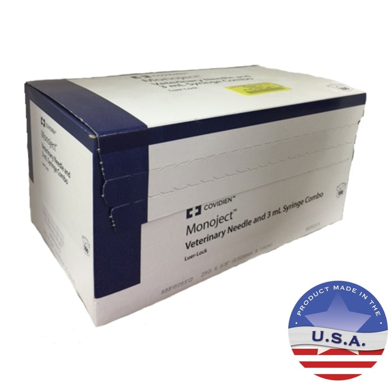 Monoject Luer-Lock (LL) Syringe with Needle Combo