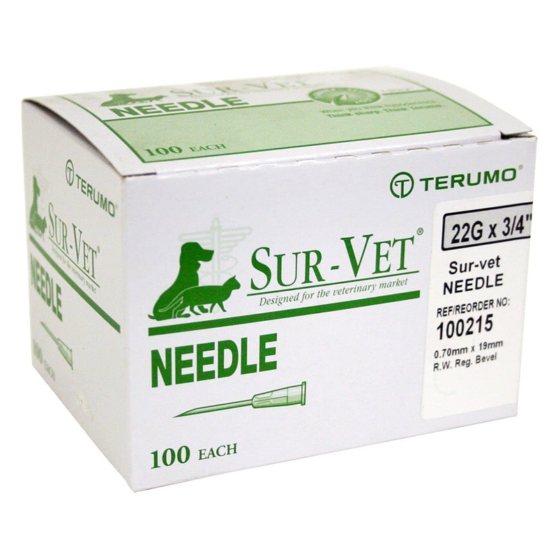Terumo SUR-VET Veterinary Needles, 100 Count