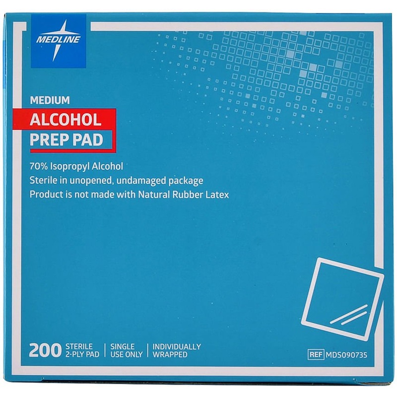 Alcohol Preps, box of 200