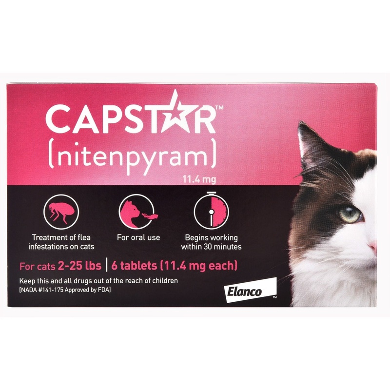 Capstar Flea Tablet for Cats, 6 Count