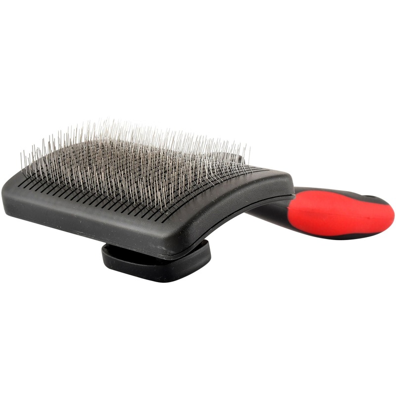 Jeffers Self-Cleaning Slicker Pet Grooming Brush