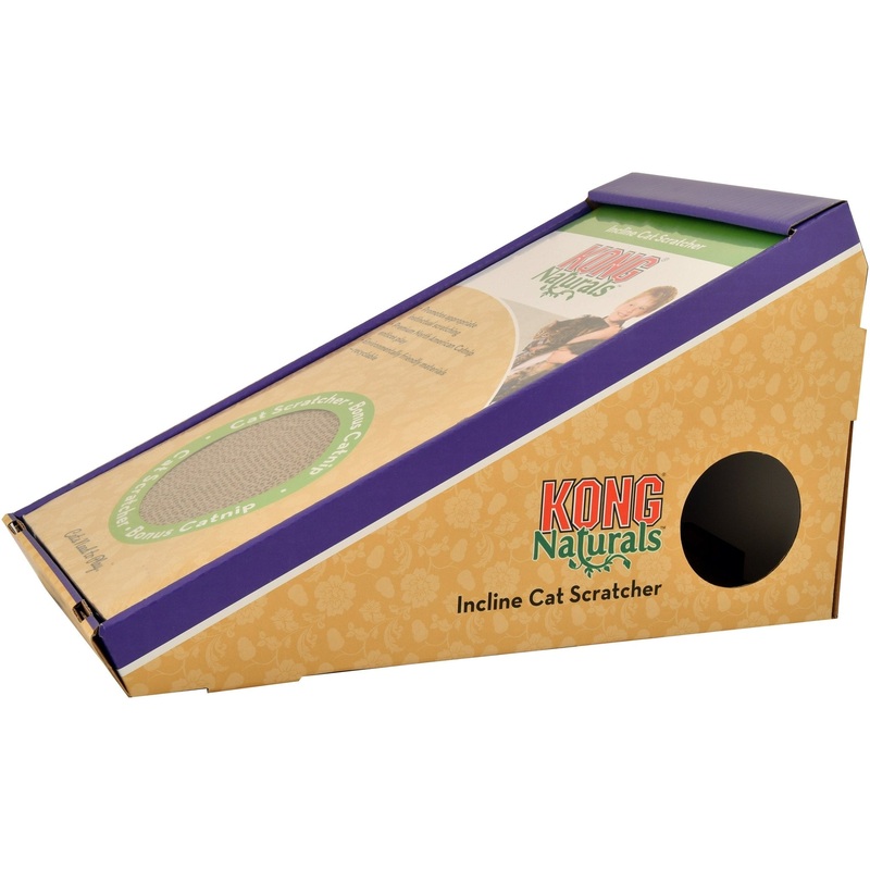 KONG Naturals Incline Scratcher with Toy