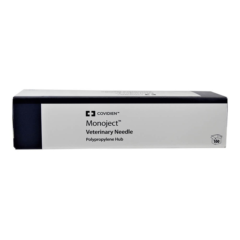Monoject Needle, Polypropylene Hub, 100 Count