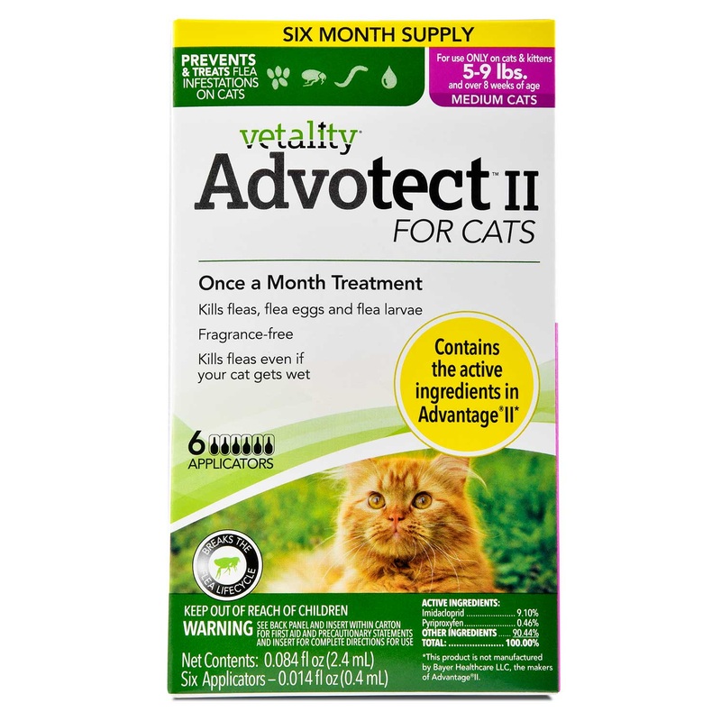 Vetality Advotect II for Cats, 6 pack