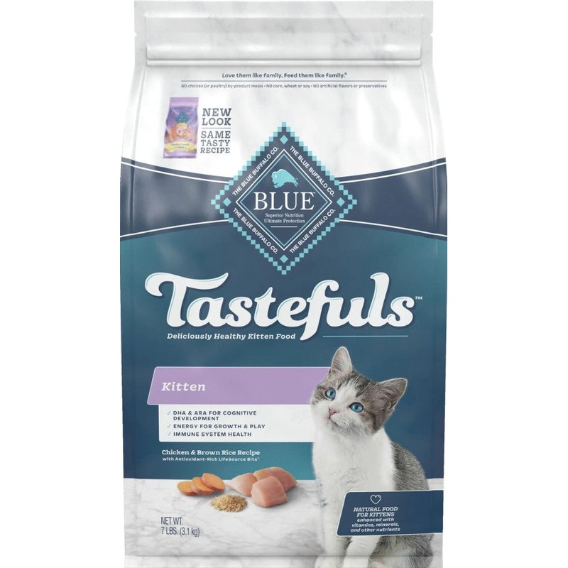 Blue Buffalo Healthy Growth Natural Chicken & Brown Rice Kitten Dry Cat Food