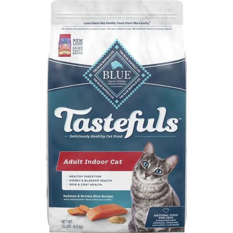 Blue Buffalo Indoor Health Natural Salmon & Brown Rice Adult Dry Cat Food