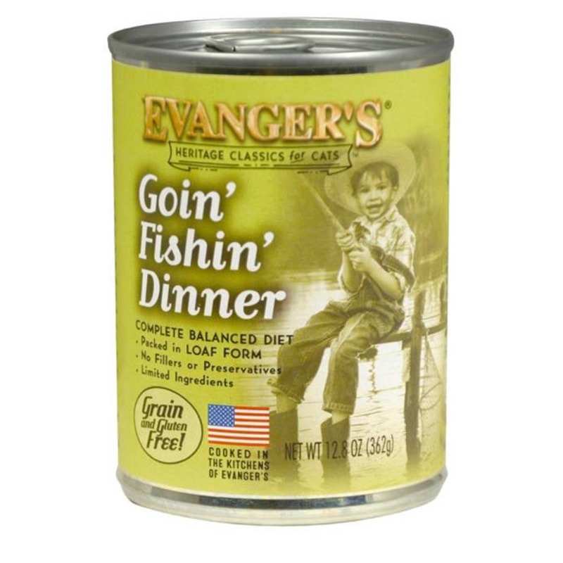 Evanger's Classic Recipe Grain Free Goin FIshin Dinner Canned Cat Food