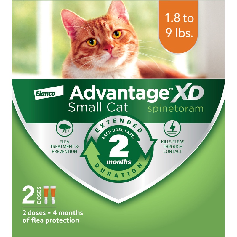 Advantage XD Topical Flea Protection for Small Cats, 2 Pk