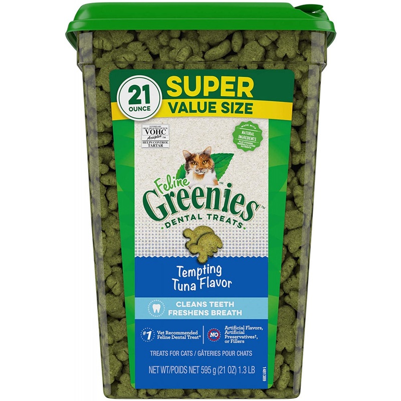 Greenies Feline Dental Tempting Tuna Flavor Cat Treats