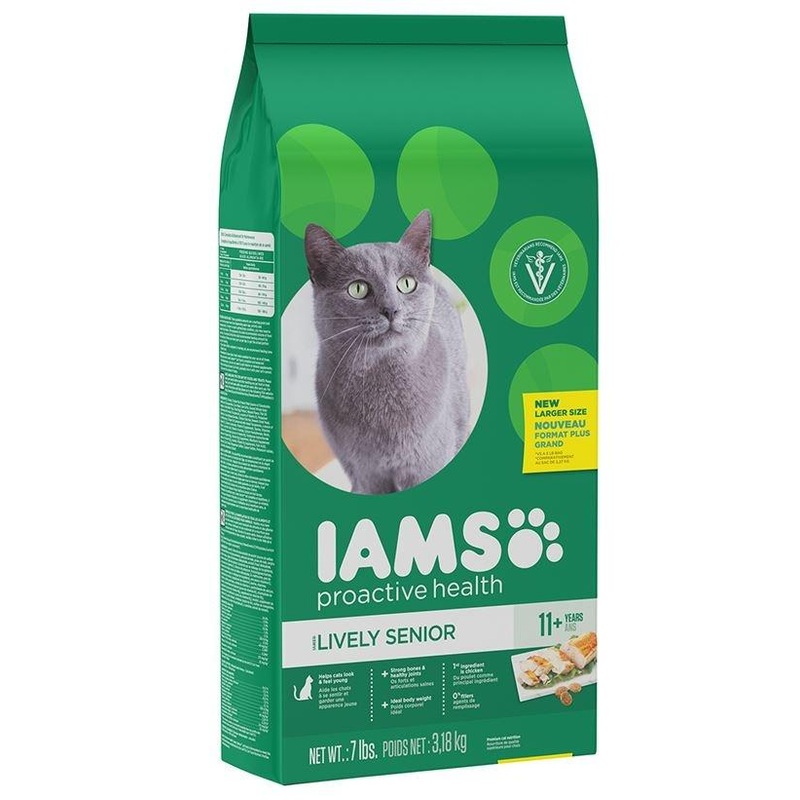 Iams ProActive Health Lively Senior 11+ Chicken Recipe Dry Cat Food