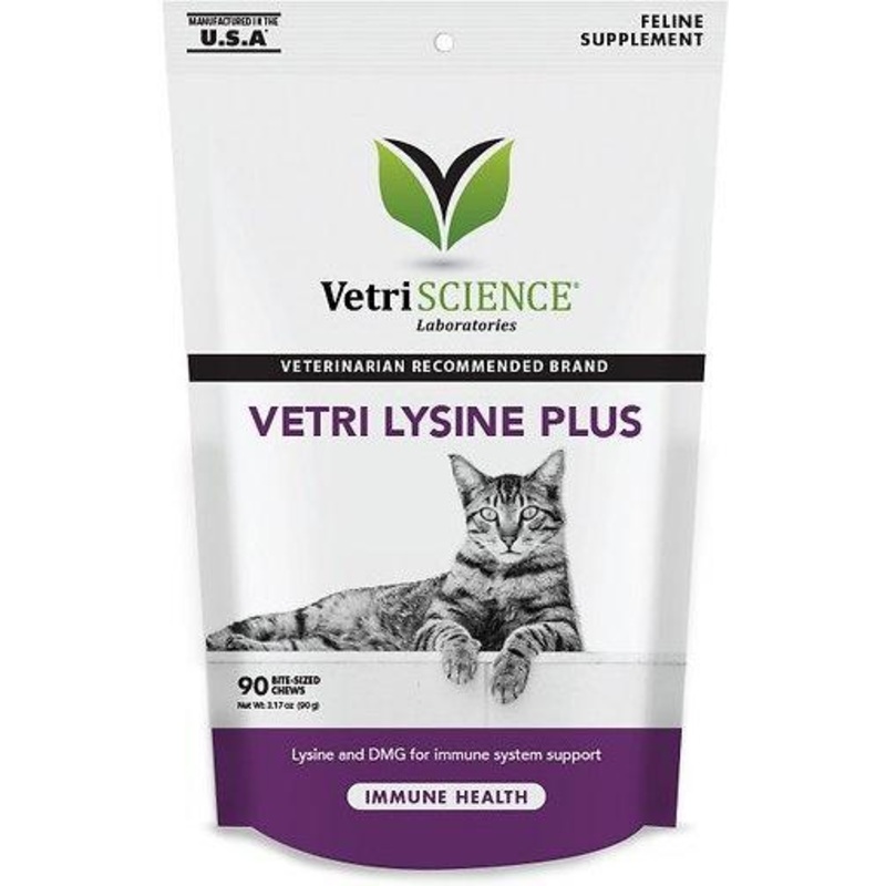 VetriScience Vetri-Lysine Plus Immune Health Bite-Sized Cat Chews