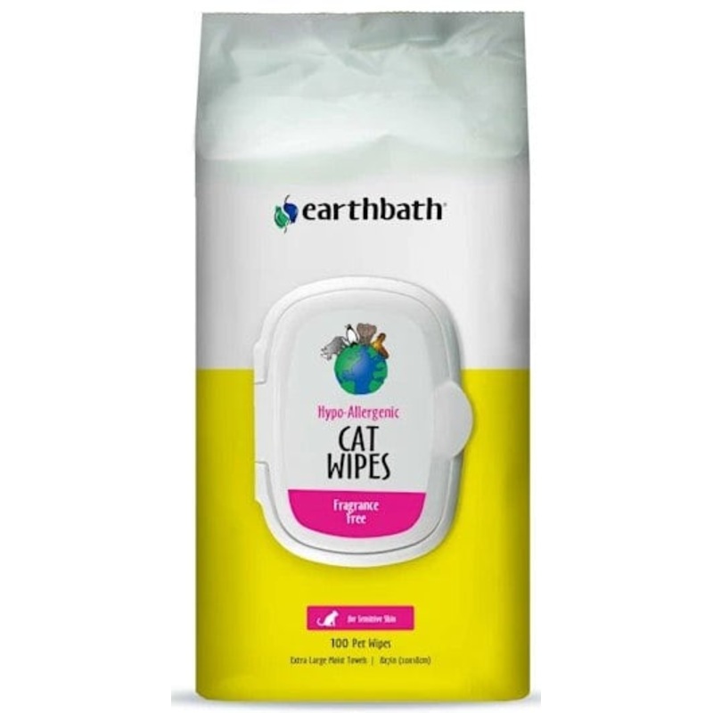 EarthBath Hypo-Allergenic Cat Grooming Wipes