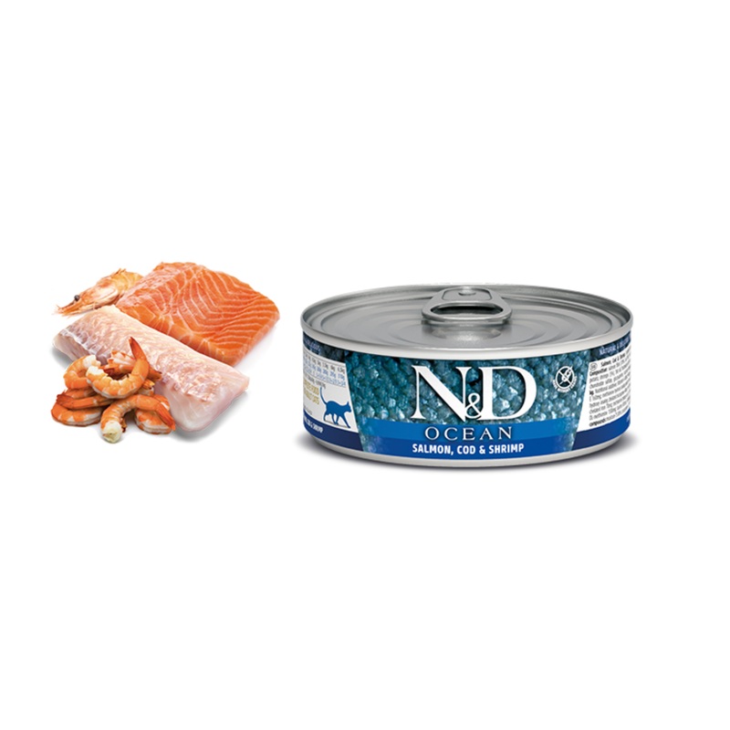 Farmina Ocean Salmon, Cod & Shrimp for Cats - 24 Can Case