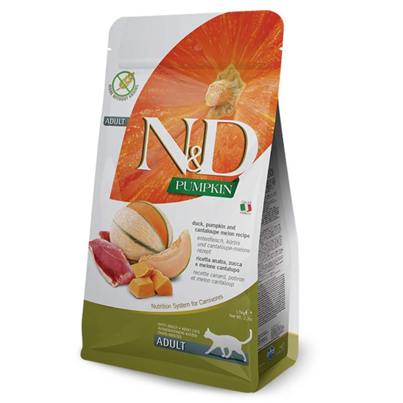 Farmina Pumpkin, Duck & Cantaloupe Recipe for Adult Cats