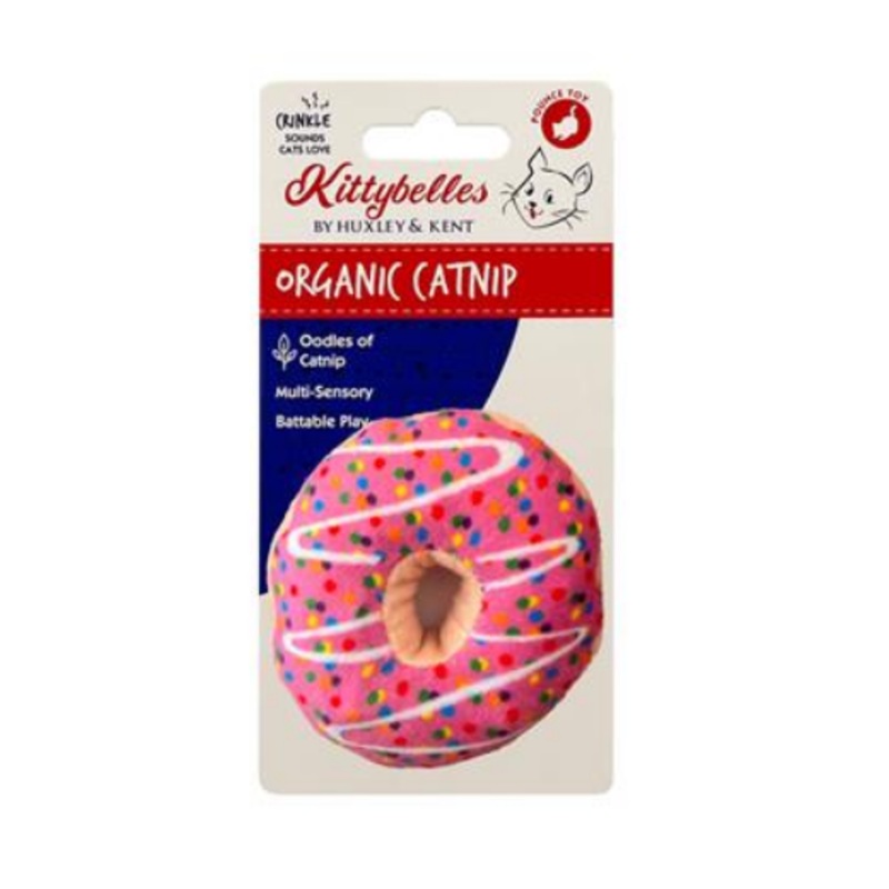 Huxley & Kent Strawberry Donut Plush Cat Toy