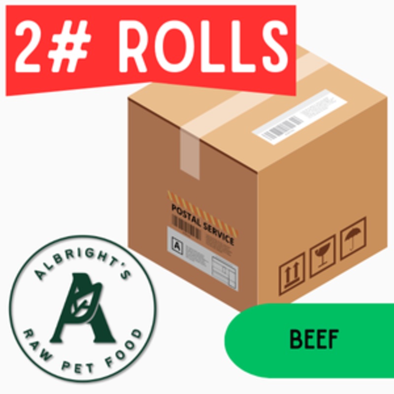 Albright's Beef - 2lb Rolls Shipping Box NO Dry Ice (22 Rolls)