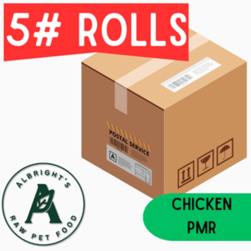 Albright's Chicken PMR - 5 lb Rolls Shipping Box w/ NO Dry Ice (9 Rolls)