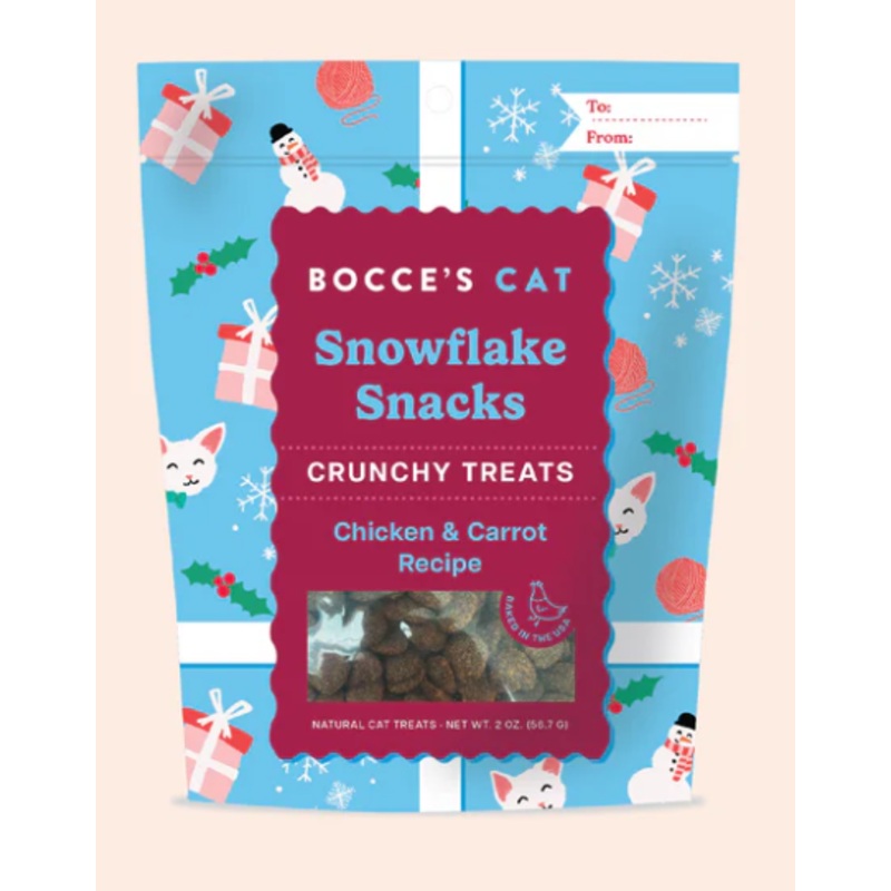 Bocce's Cat Snowflake Snacks
