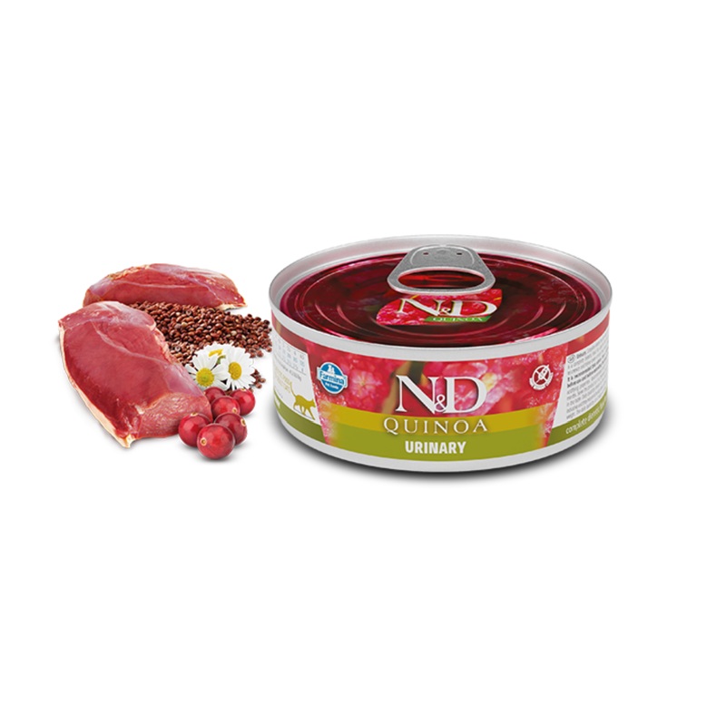 Farmina Quinoa Urinary Duck for Cats - 2.46oz/24 Can Case