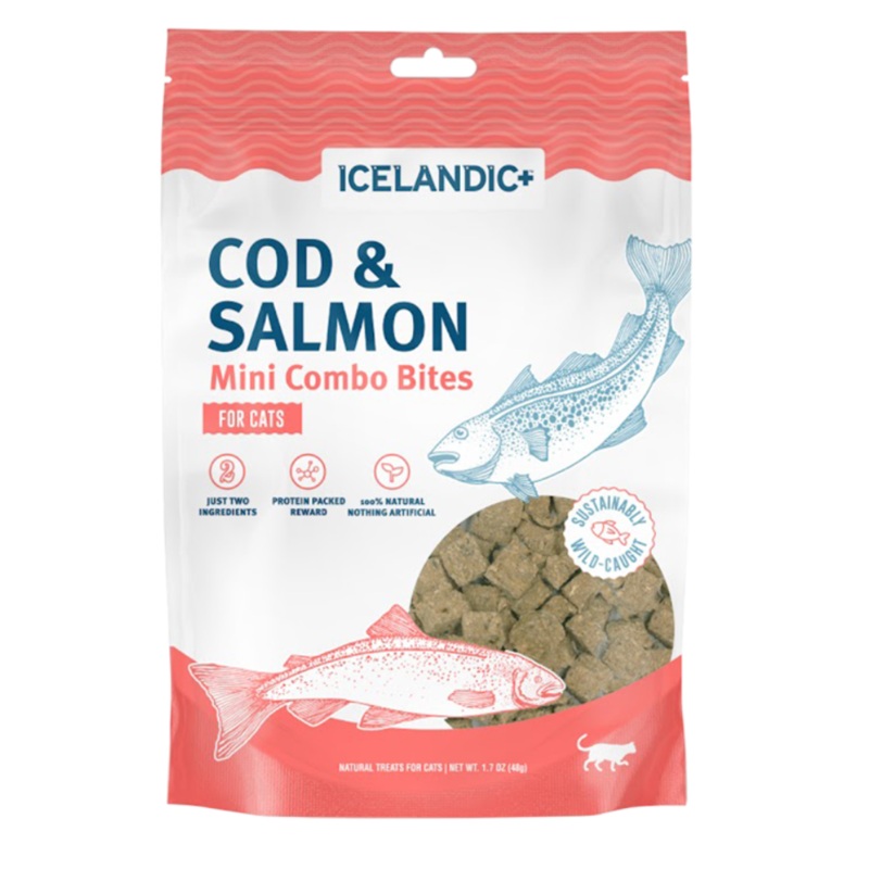 Icelandic Cat Mini Cod & Salmon Combo Bites 1.7 oz
